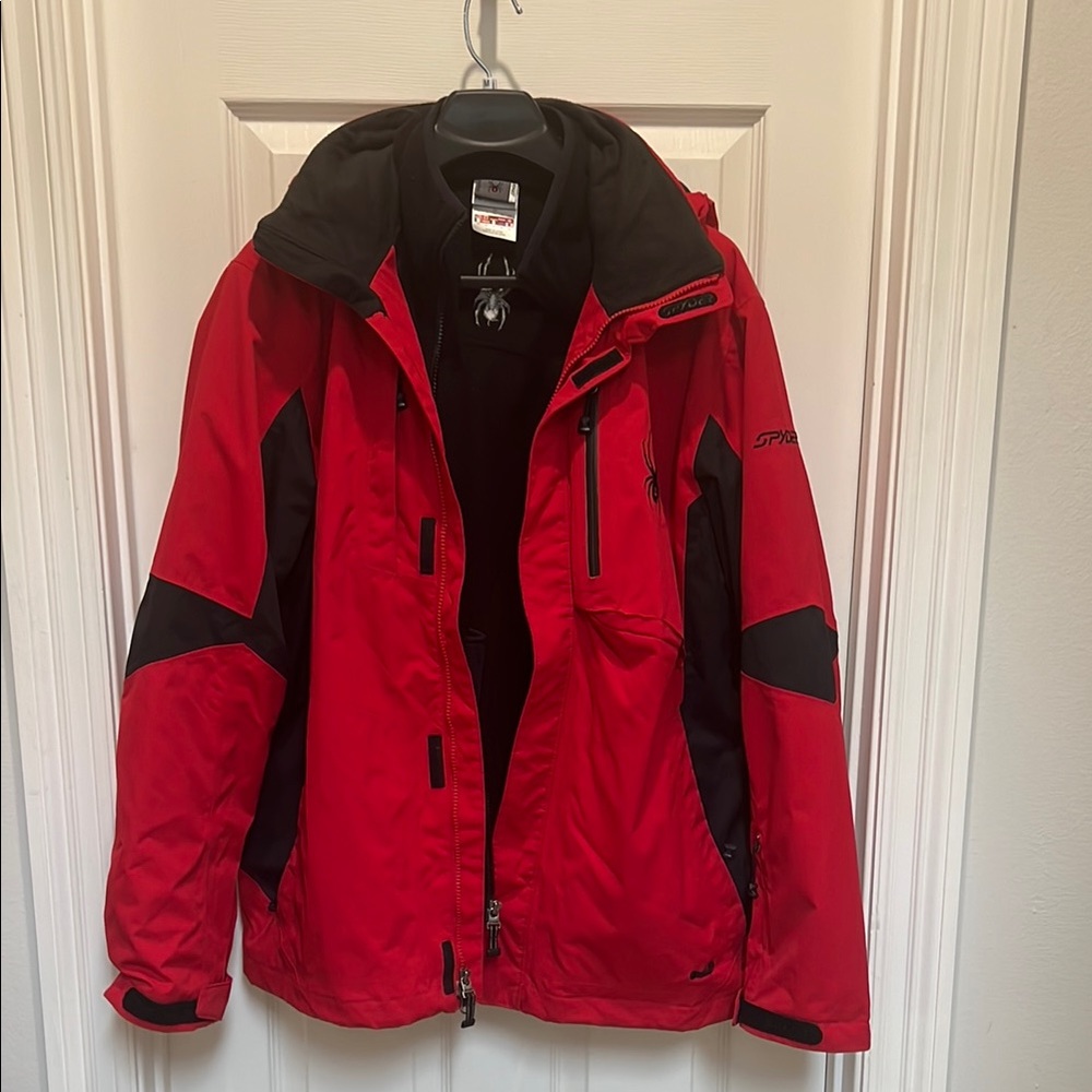 Men’s Spyder Red and Black Ski Jacket